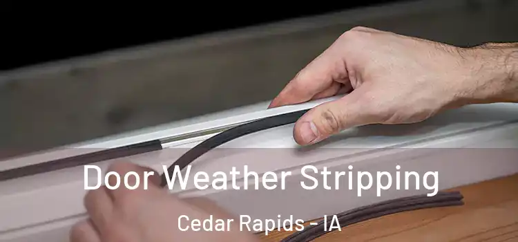Door Weather Stripping Cedar Rapids - IA